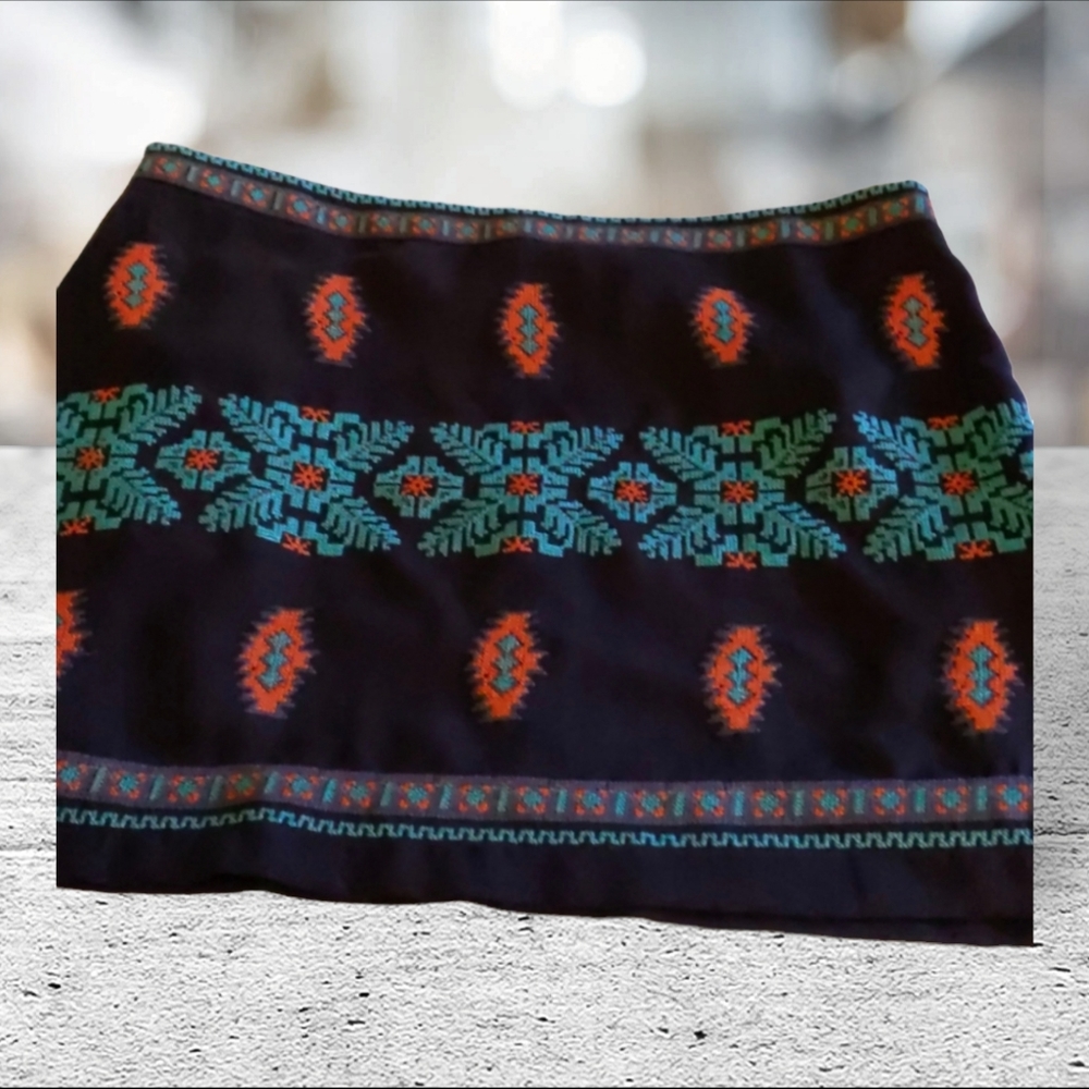 Up brand Aztec print mini skirt size L